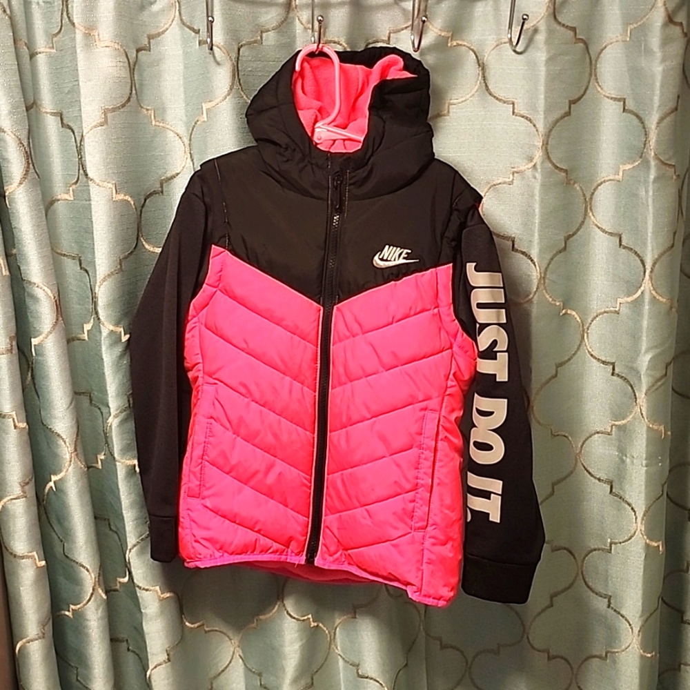 Girls 6x Nike Hooded Vest Jacket